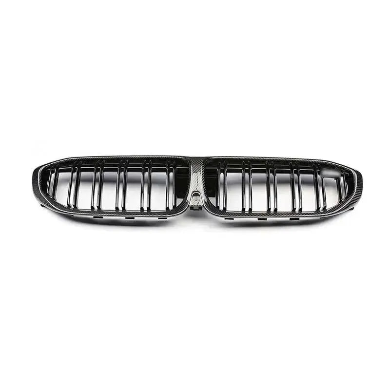 Carbon-framed double-slat kidney grille, top view – BMW G20 3 Series