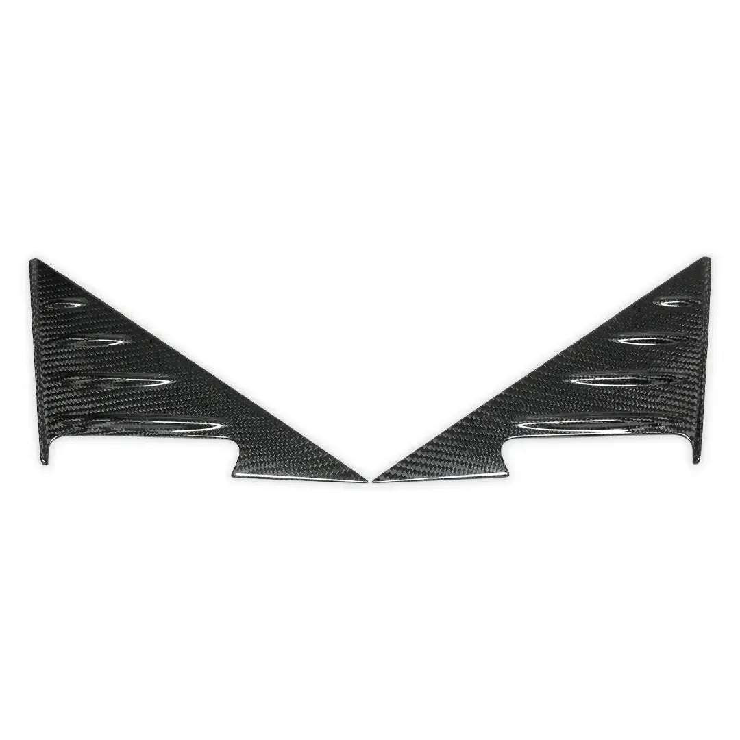 Carbon fiber triangular A-pillar cover pair, 2 pcs – BMW G87 M2 / G42
