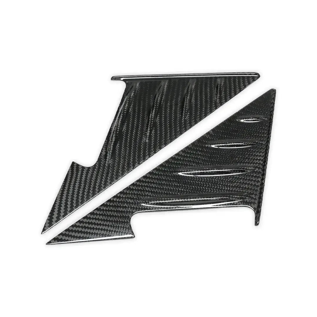 Carbon fiber A-pillar cover pair arranged diagonally – BMW G87 M2 / G42
