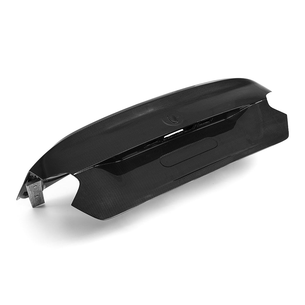 Carbon fiber trunk lid, rear three-quarter view (OEM Style) – BMW G87 M2
