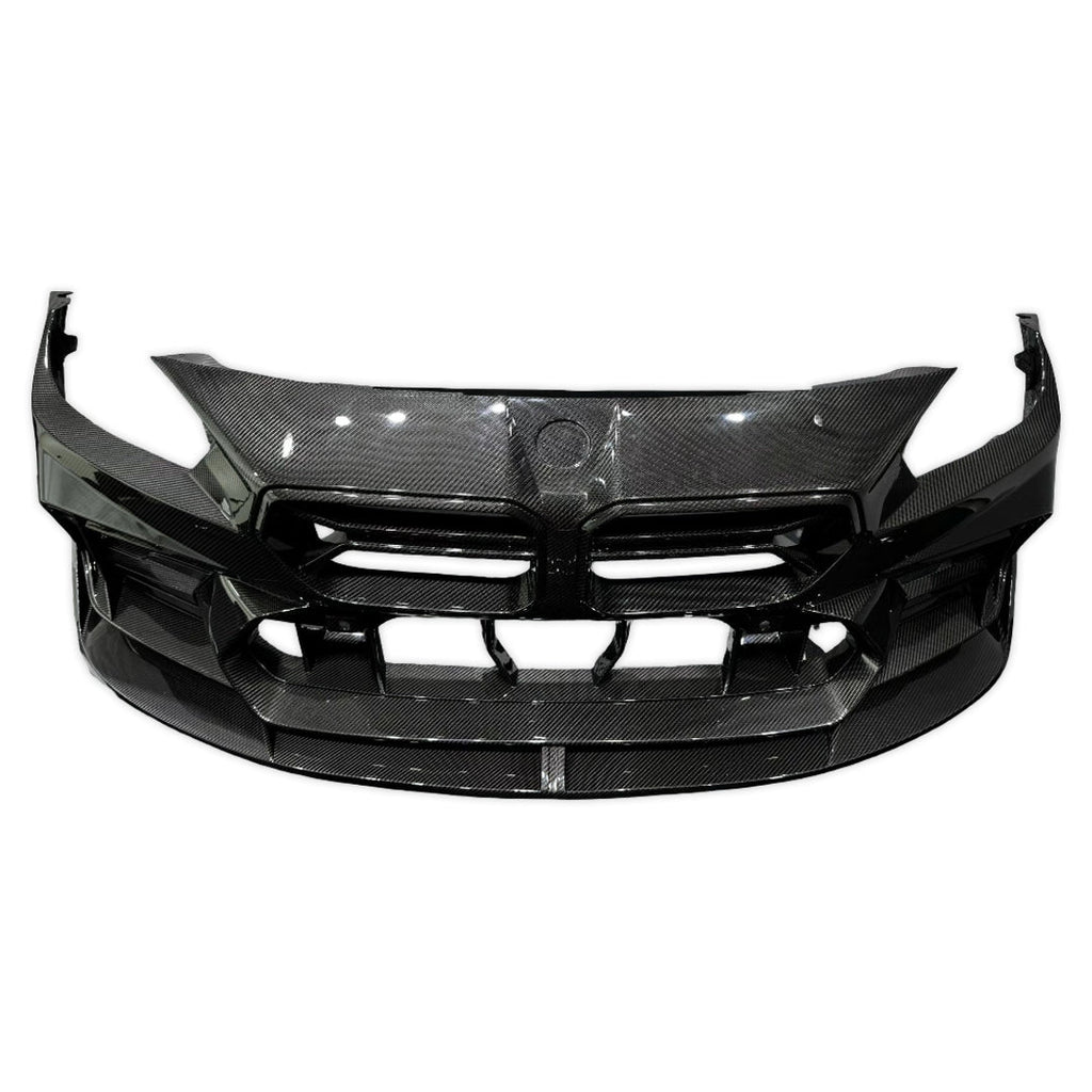 Carbon fiber első lökhárító elölnézetből (AD Style) – BMW G87 M2