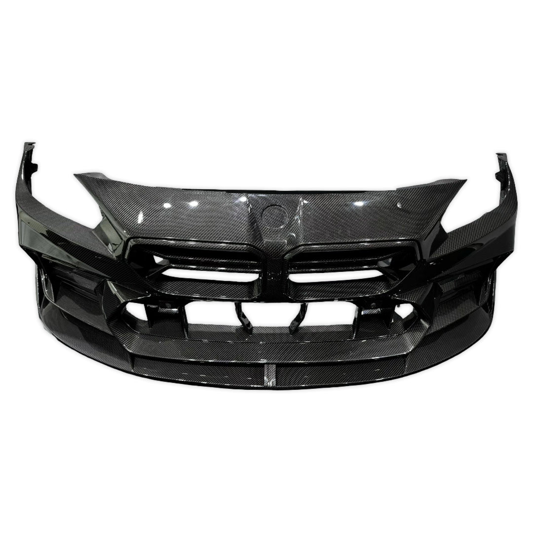Carbon fiber első lökhárító elölnézetből (AD Style) – BMW G87 M2