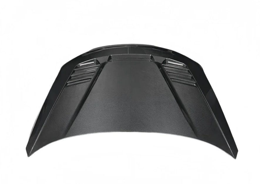 Vented carbon fiber hood, top view (PM V1 Style) – BMW G87 M2