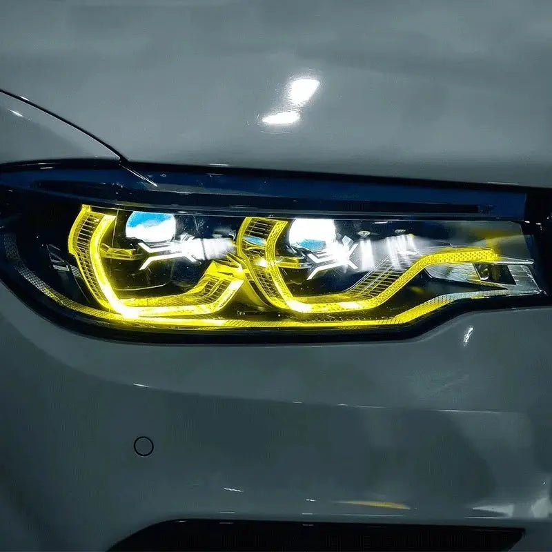Bmw minden g széria drl csl lámpa modul modern sárga led világítással és részletes belső kialakítással