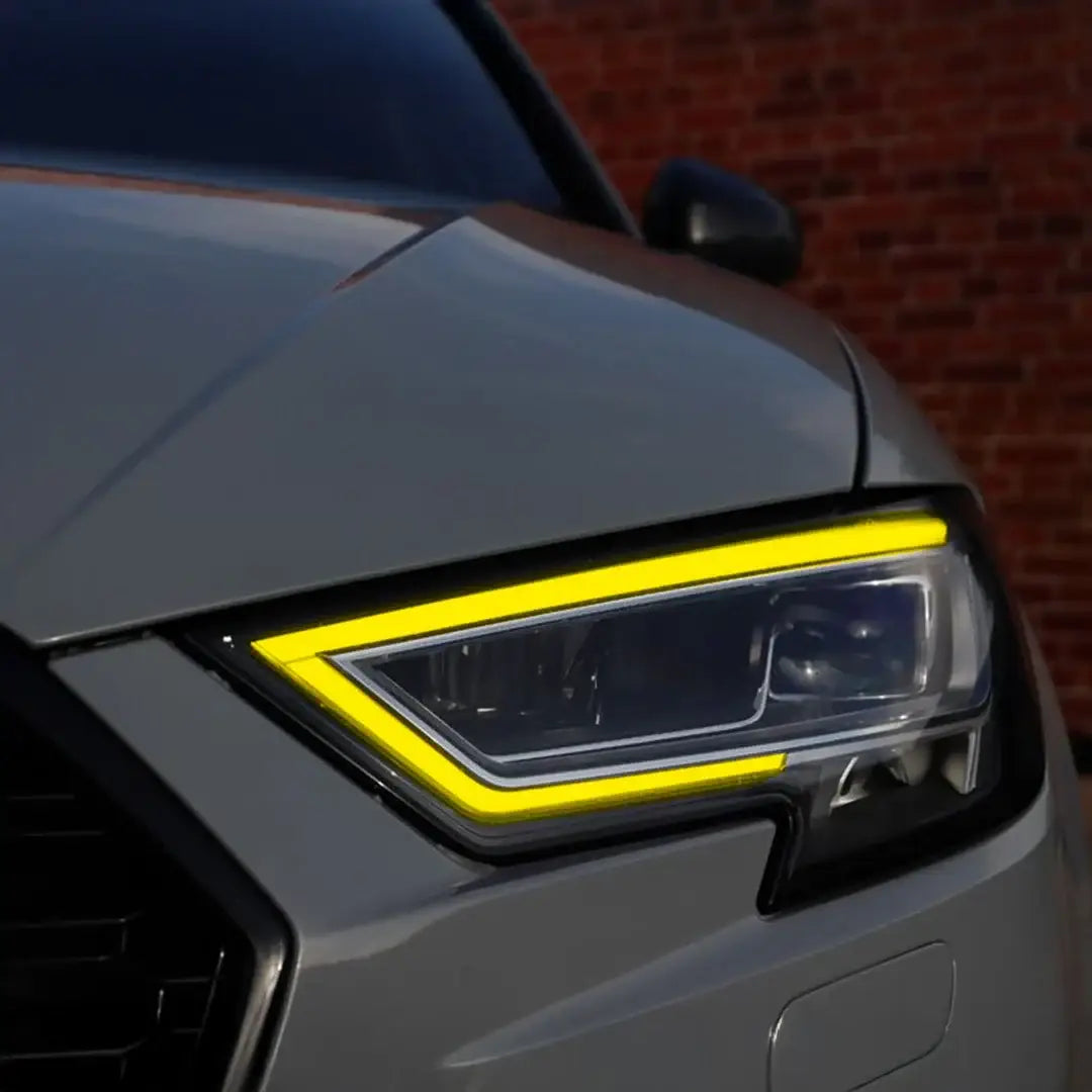 A drl csl sárga lámpa modul bmw m3 kipufogó rendszerhez sárga led fénnyel és karbon szálas dizájnnal