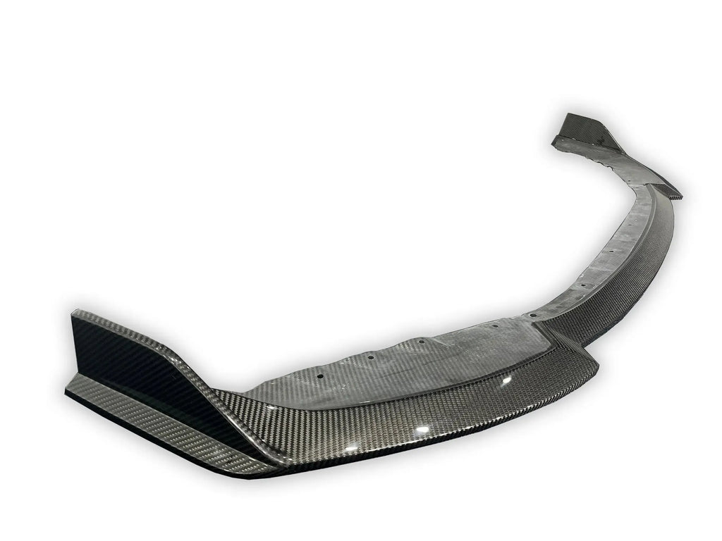 Carbon fiber front lip, side view (Signature Style) – BMW G87 M2