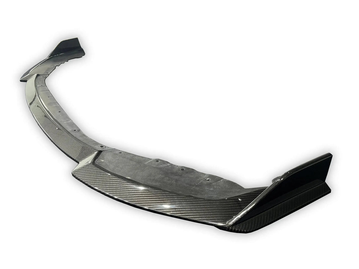 Carbon fiber front lip close-up (Signature Style) – BMW G87 M2