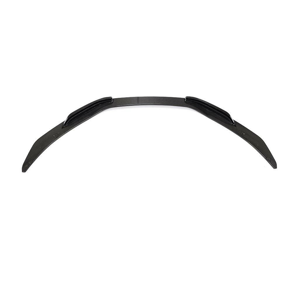Carbon fiber front lip with upturned ends, top view (Competition Style) – Audi R8 4S (2015–2018)