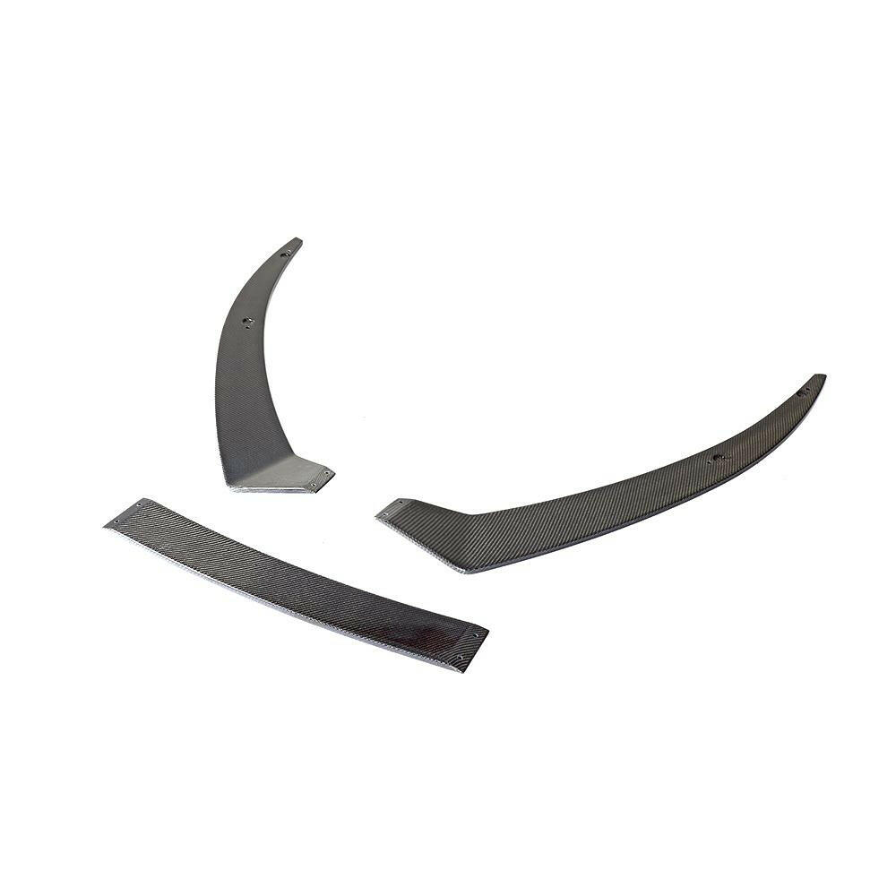 3-piece flat carbon front lip, at an angle (Euro V1 Style) – Audi R8 4S (2015–2018)