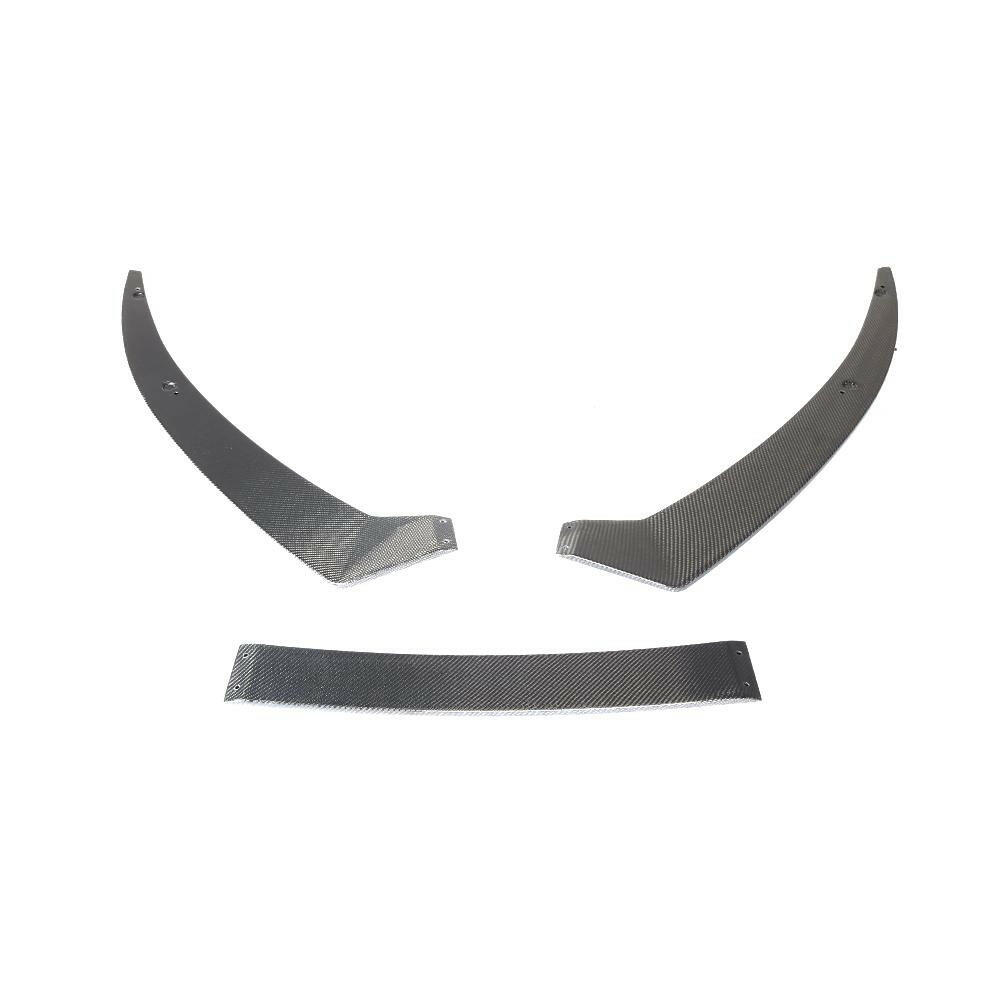 3-piece flat carbon fiber front lip, head-on (Euro V1 Style) – Audi R8 4S (2015–2018)