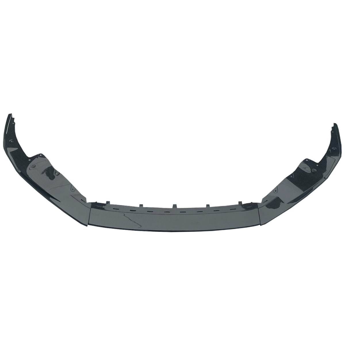 3 részes carbon fiber első splitter felülnézetből (OEM Style) – Audi R8 4S Facelift