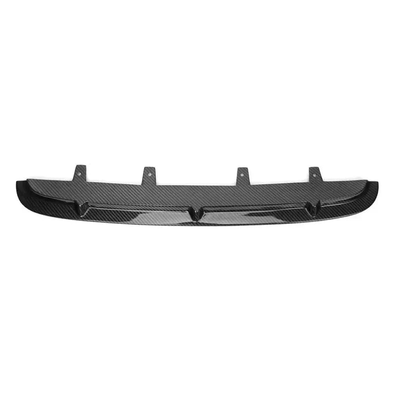 One-piece carbon center front lip, front view, with 4 mounting tabs (MP Style) – BMW F90 M5