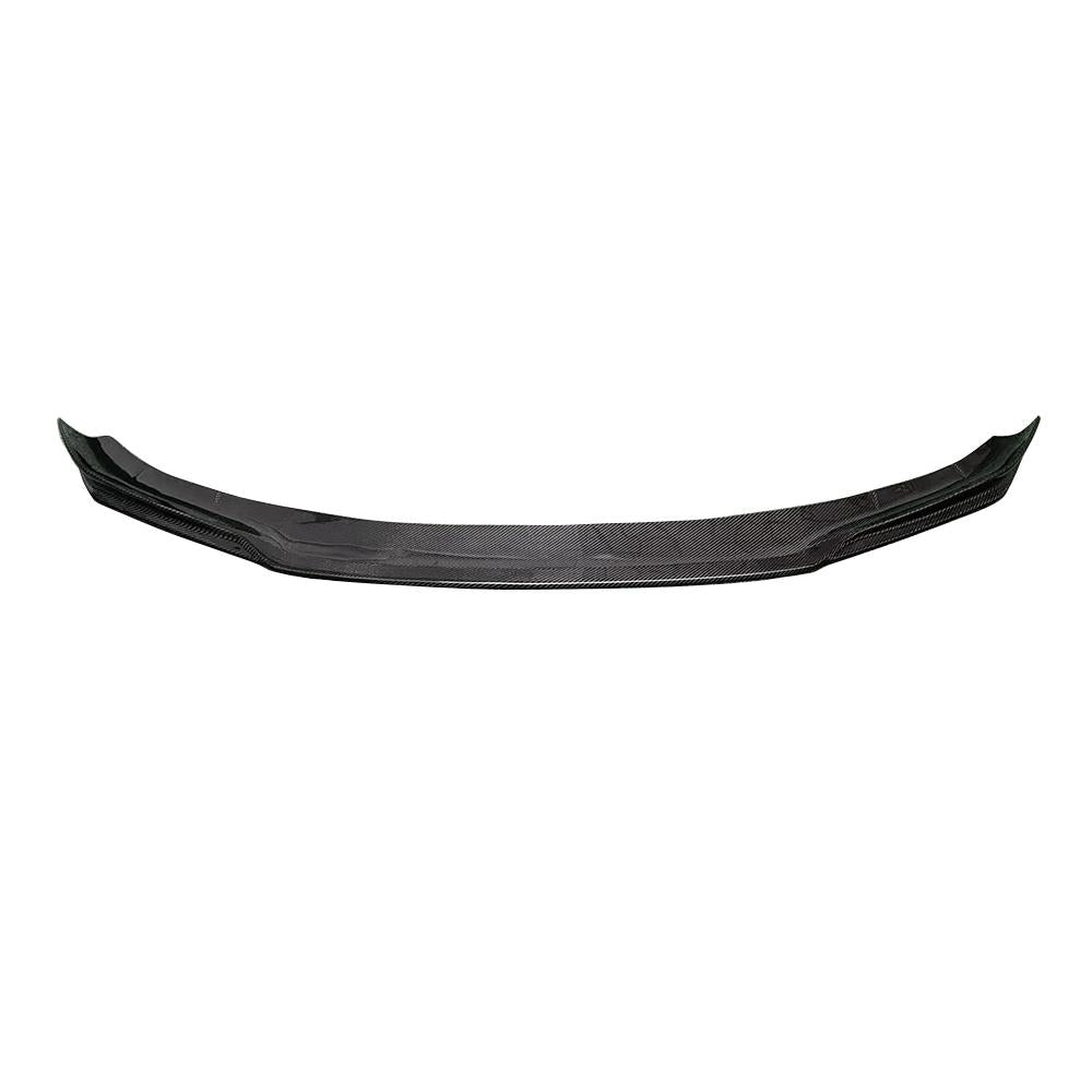One-piece carbon front lip, front three-quarter view, on a white background (Slim Style) – BMW F90 M5