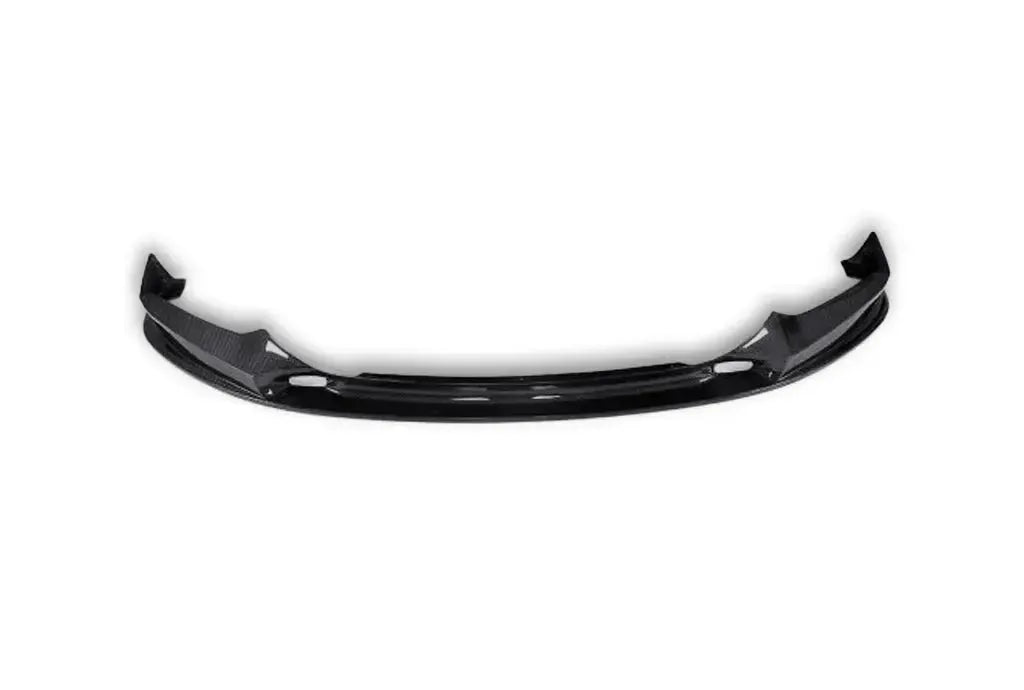 One-piece carbon fiber front lip, front view, on a white background (3D Style) – BMW G30 5 Series