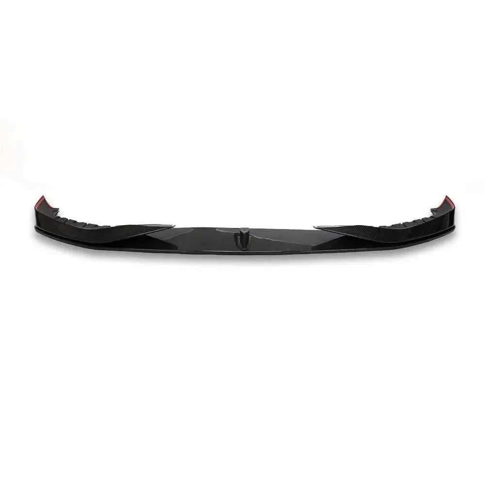 Carbon fiber front lip, low front view, on a white background (AC Style) – BMW G30 5 Series