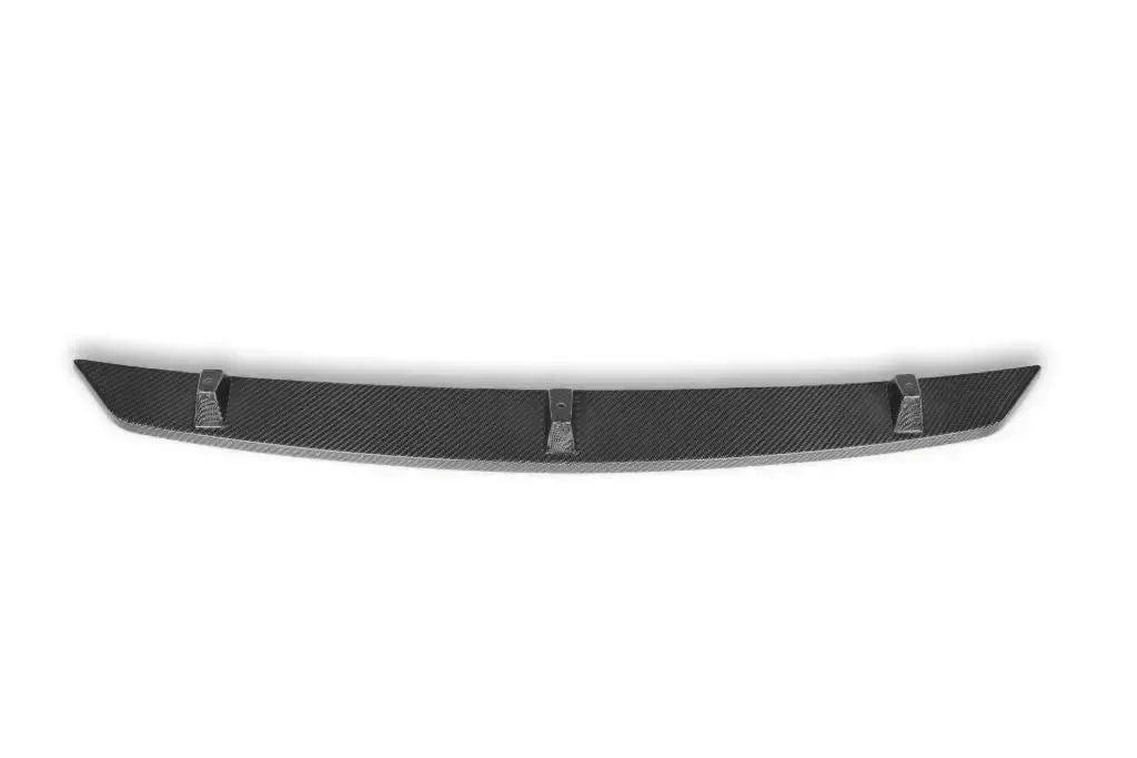 Carbon front lip center piece, front view, on a white background (V Style) – BMW G30 5 Series