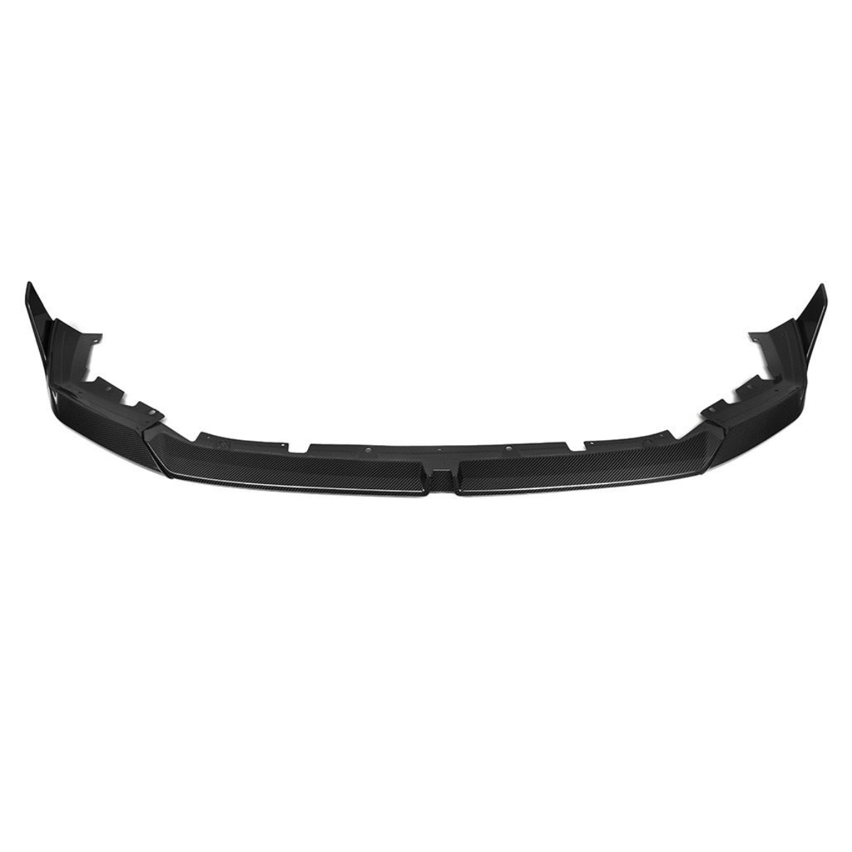 One-piece carbon fiber front lip, front view, on a white background (SQ Style V2) – BMW G90 M5
