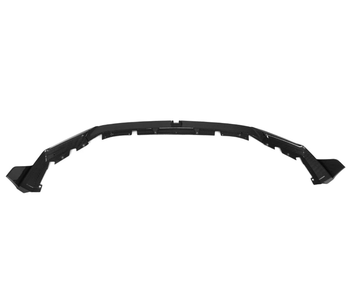 One-piece carbon fiber front lip with end winglets, top view (SQ Style V2) – BMW G90 M5