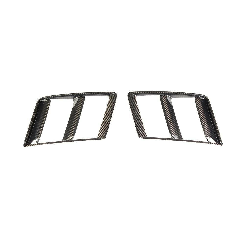 Ráhelyezhető carbon fiber beömlő keretek 2 függőleges bordával, szemből – Audi R8 4S (2015–2018)