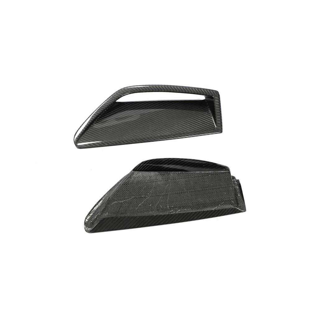 Két carbon légcsatorna keret elöl- és hátoldalról (Euro V1 Style) – Audi RS6 C8 / RS7 C8
