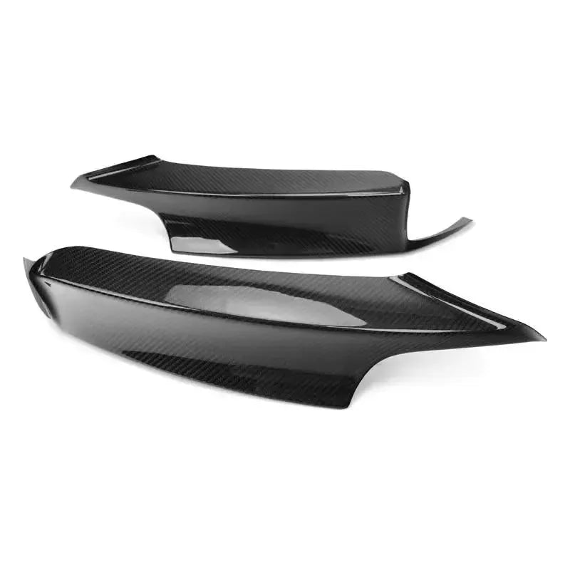 Carbon fiber első sarok splitter pár, 2 darab, első 3/4-es nézetből (MP Style) – BMW F30 3-as sorozat