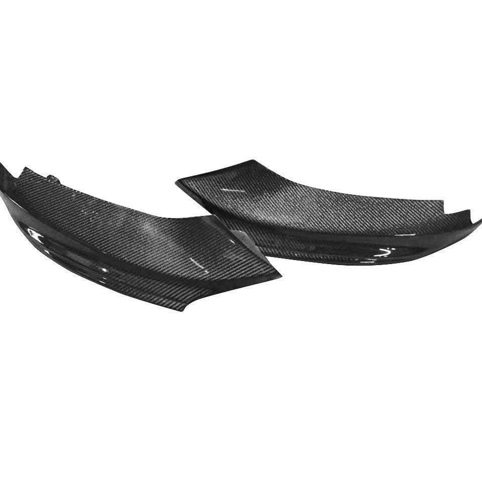 Carbon első lökhárító sarok splitter pár ívelt külső éllel (MP Style) – BMW F32 4-es sorozat