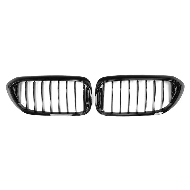 Gloss black single-slat pre-LCI kidney grille pair, front view – BMW F90 M5 and G30 5 Series
