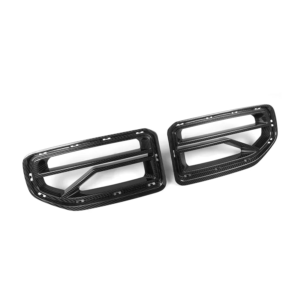 Prepreg carbon fiber front kidney grilles (SQ V2 Style) – BMW G87 M2