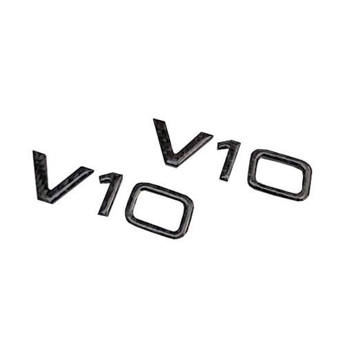 Két carbon V10 oldalsó embléma – Audi R8 4S