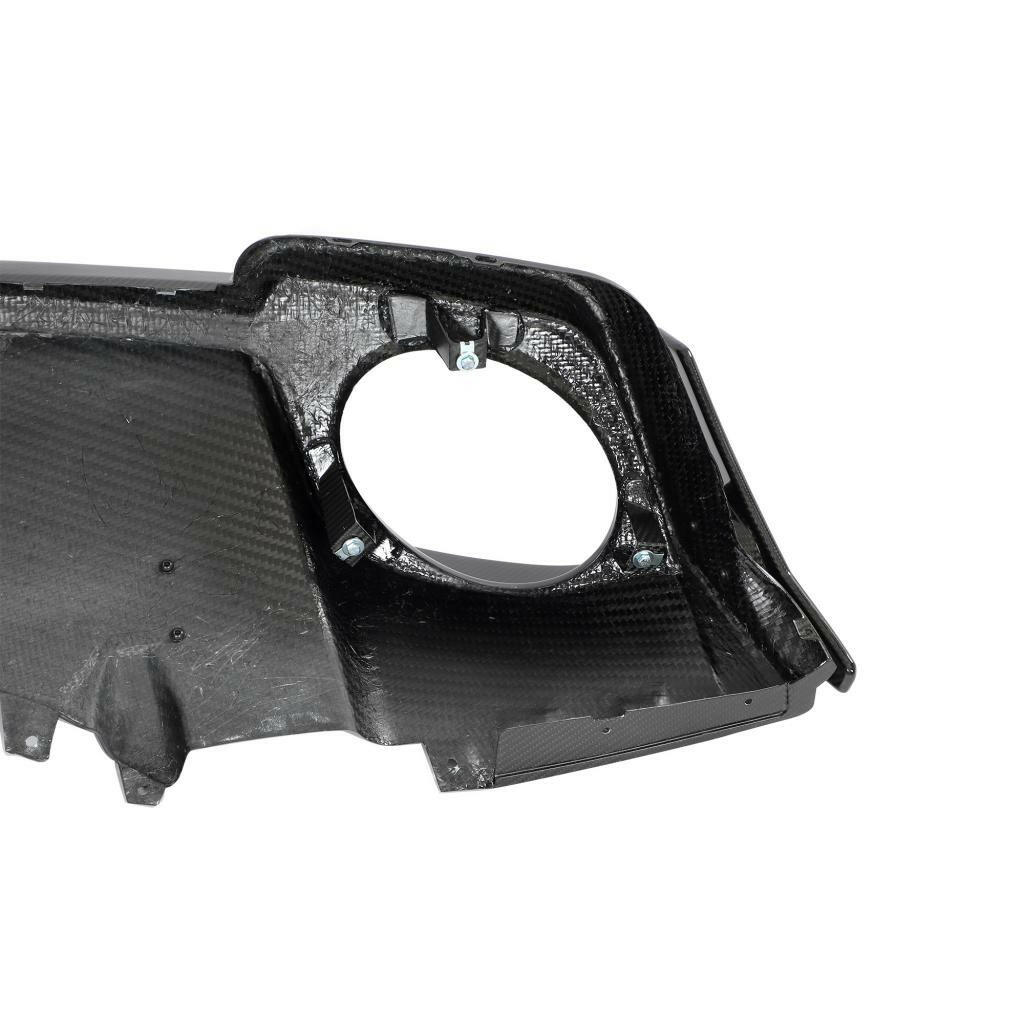 Back side of the diffuser's carbon opening frame on a white background (Capristo Style) – Audi R8 4S Facelift