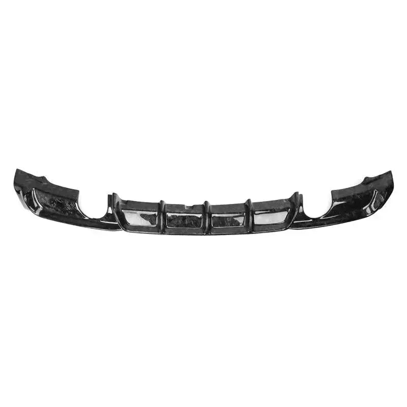 Forged carbon hátsó diffúzor elölnézetből, kivágásokkal mindkét végén (MP Style) – BMW F30 3-as sorozat
