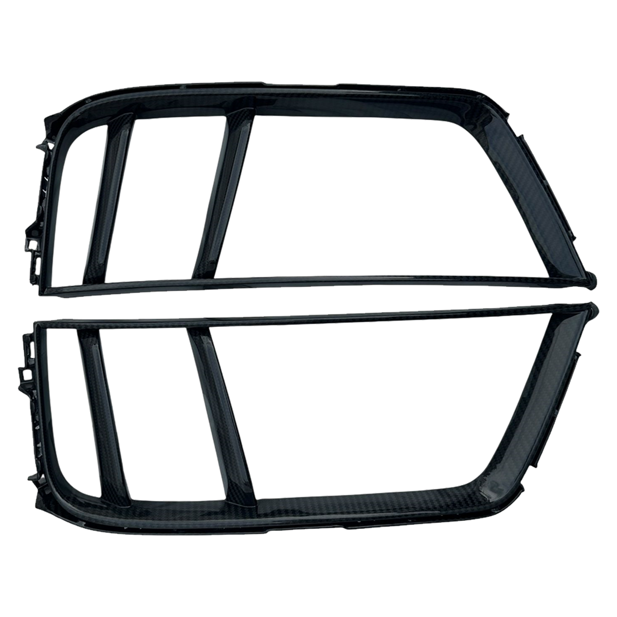 Csereelem carbon hátsó szellőző keretek (2 db) hátoldala rögzítőklipszekkel – Audi R8 4S (2015–2018)