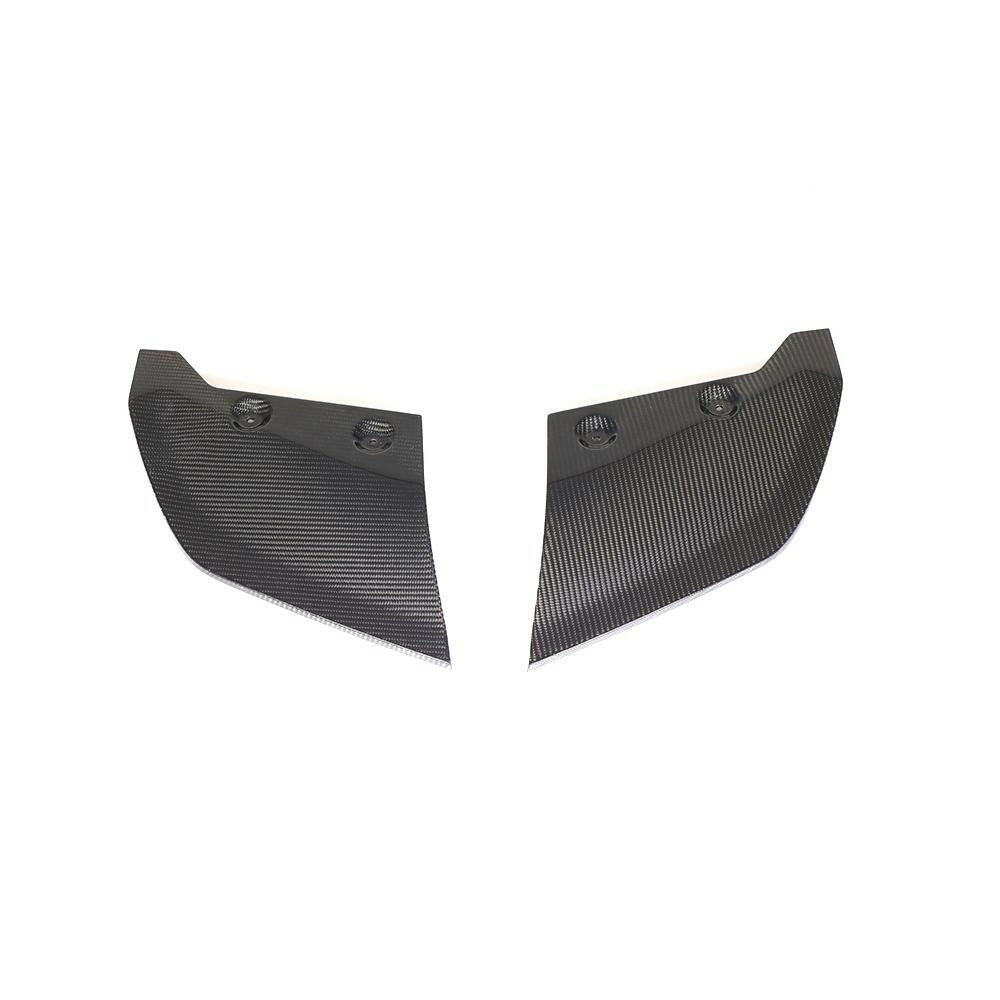 Carbon hátsó sarok splitter pár (2 db) szemből – Audi R8 4S (2015–2018)