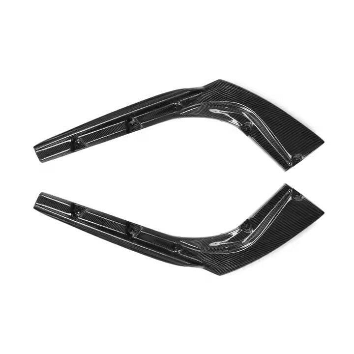 Két L alakú carbon hátsó lökhárító splitter felülnézetből – BMW F32 4-es sorozat