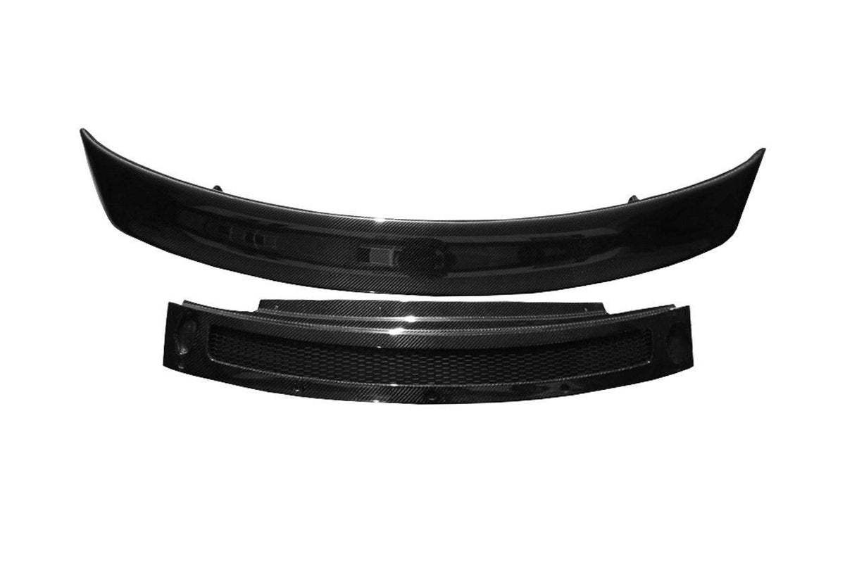 Carbon hátsó szárnylap és hálós talppanel, 2 darab, hátulnézetből (DPGT Style) – Audi R8 Type 42
