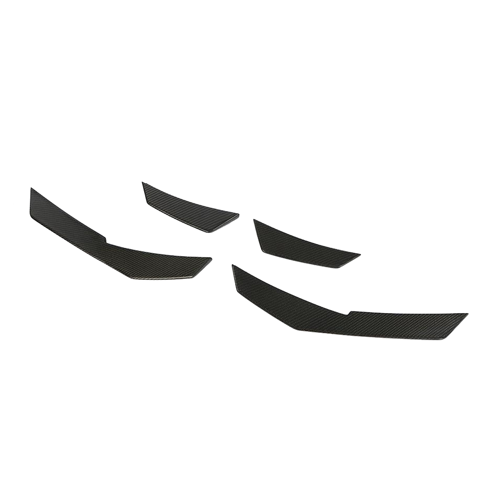 4 db carbon első canard: 2 hosszú lépcsős alsó, 2 rövid felső (Performance Style) – Audi R8 4S (2015–2018)
