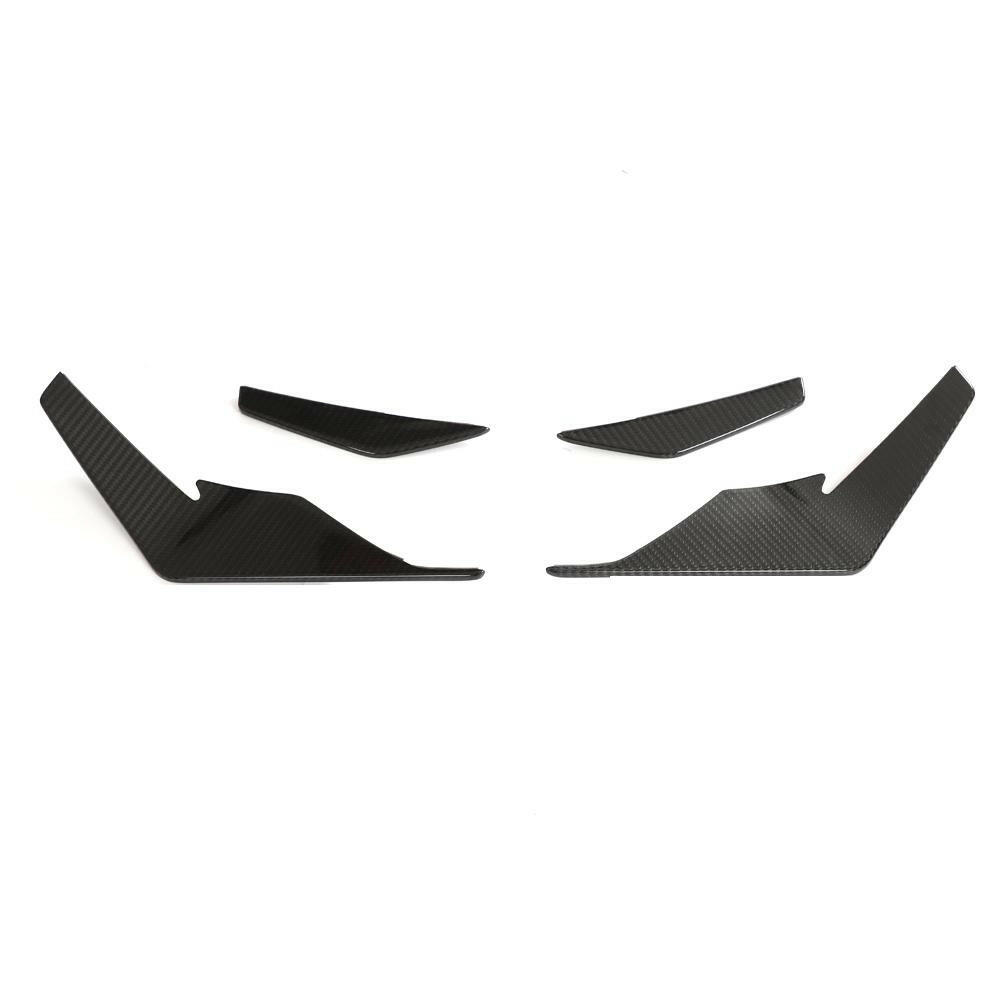 Carbon fiber első canard szett, 2 L alakú alsó és 2 kis felső elem (GT Style) – Audi R8 4S Facelift