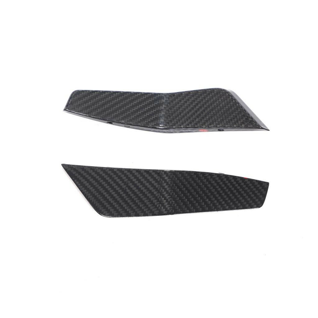 Carbon első légterelő canard pár felülnézetből (Euro V1 Style) – Audi RS6 C8 / RS7 C8