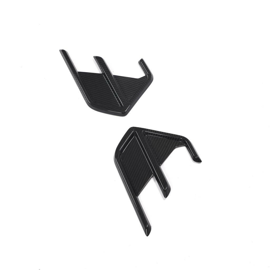 Pair of carbon rear canards, photographed apart from each other (Euro V1 Style) – Audi RS6 C8 / RS7 C8