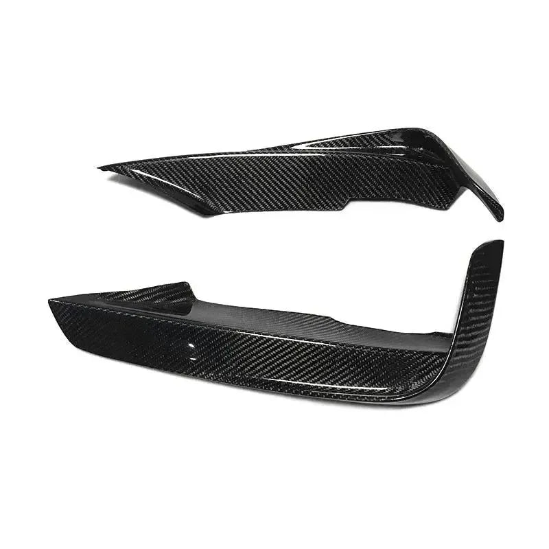 Carbon felső lökhárító canard pár, 2 darab, ferde nézetből (MAD Style) – BMW F30 3-as sorozat