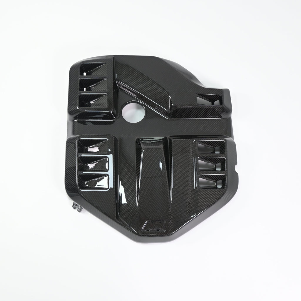 Carbon fiber engine cover (Eventuri Style) – BMW G80 M3, G82 M4, G87 M2
