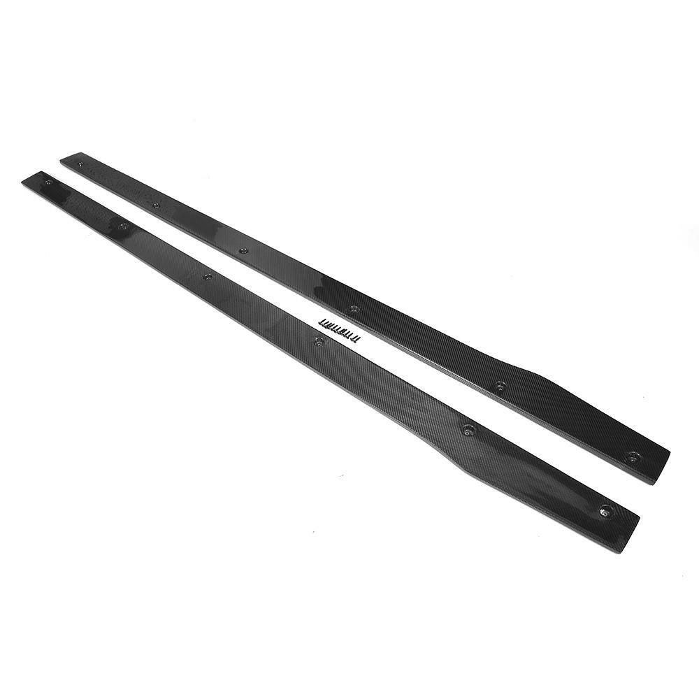 Két lapos carbon oldalsó szoknya toldat csavarokkal, felülnézet (GTX Style) – Mercedes-AMG C63 W205 / C205
