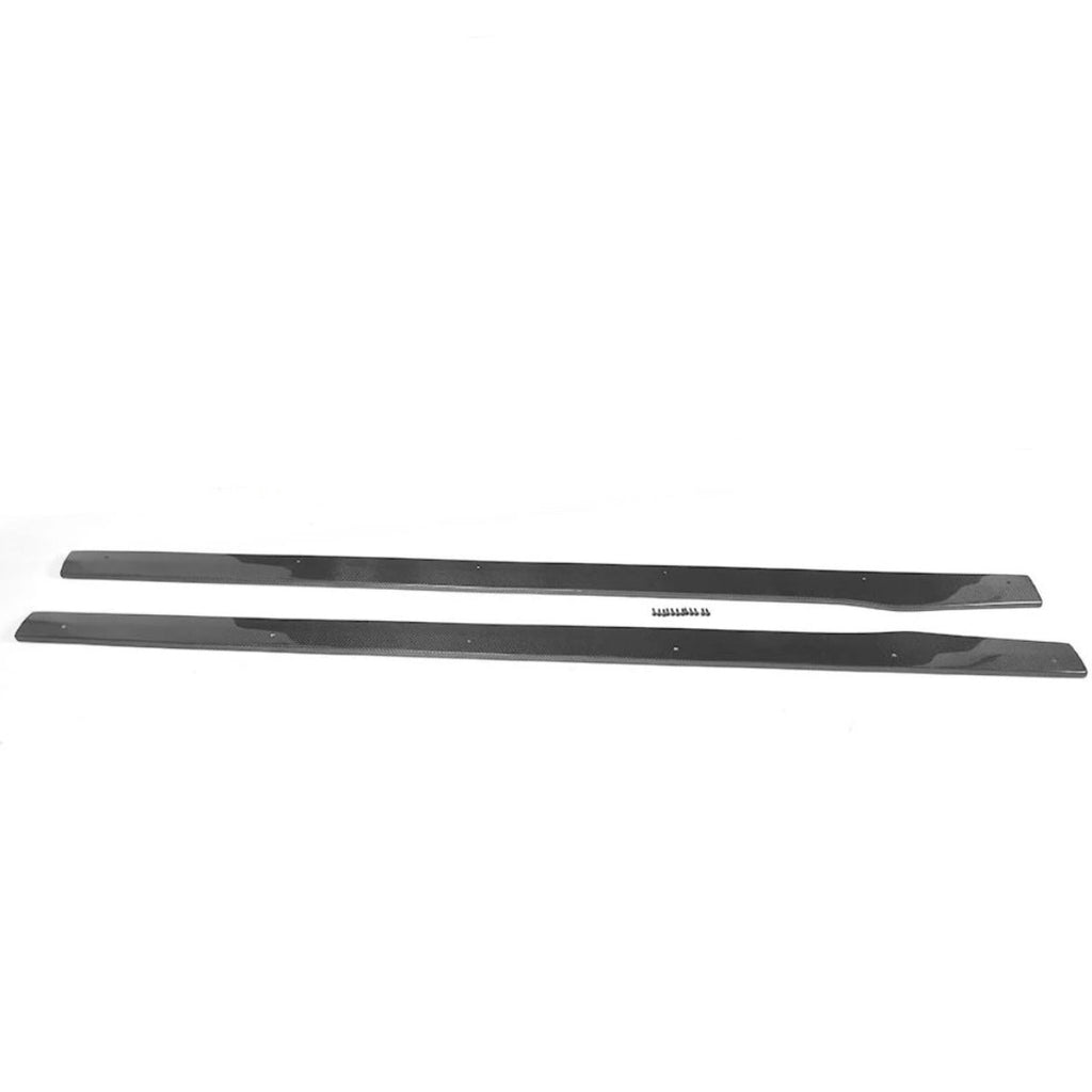 Carbon fiber oldalsó szoknya toldat pár egymás mellett, csavarokkal (GTX Style) – Mercedes-AMG C63 W205 / C205