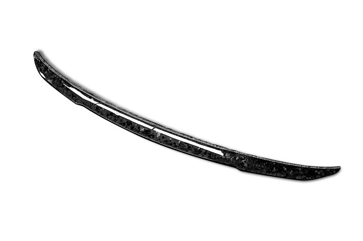 Forged carbon csomagtérajtó spoiler egy darabban, felső 3/4-es nézetből (MSY Style) – Audi RS6 Avant C8