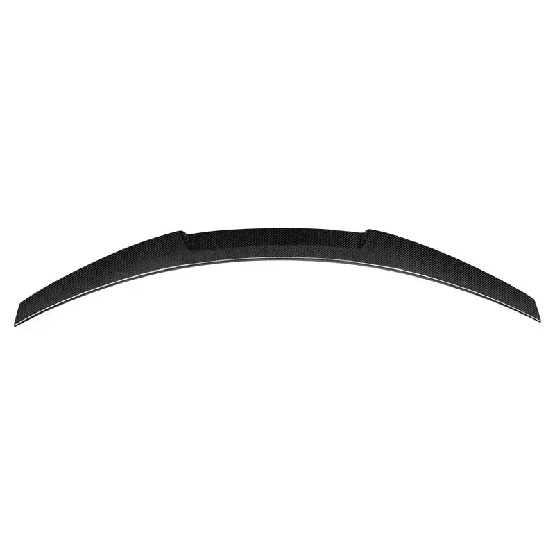 Carbon trunk spoiler, rear view, on a white background (M4 Style) – BMW F90 M5 and G30 5 Series