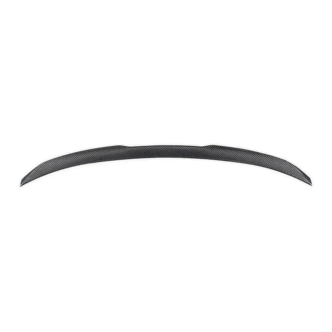 Carbon trunk spoiler, rear view, on a white background (MP PRO V2 Style) – BMW F90 M5 and G30 5 Series