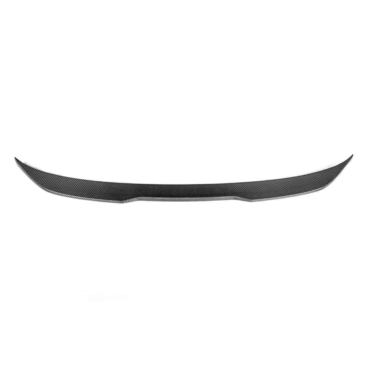 One-piece carbon trunk spoiler, rear view, on a white background (PM Style) – BMW F90 M5