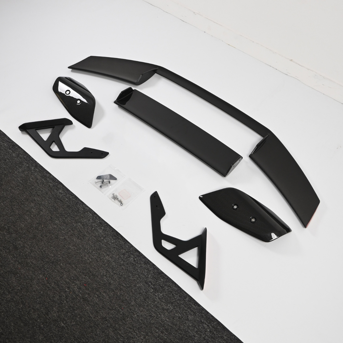 Carbon fiber rear wing with mounts (AD V3 Style) – BMW G87 M2