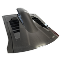 Carbon tető szellőző lamellás panellel a hátsó szélvédő helyére, 3/4-es render (LMS GT4 Style) – Audi R8 4S