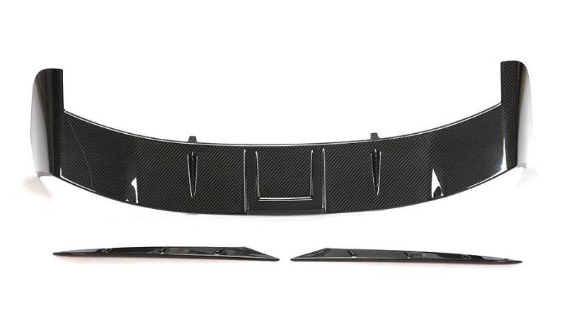 Háromrészes bordás carbon tetőspoiler két oldalsó léccel (Euro V3 Style) – Audi RS6 Avant C8